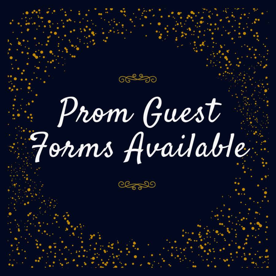 Juniors and Seniors - 
Prom guest forms are now available!  You can pick up a form in the main front office or the APs suite. 
The deadline to return completed forms is March 7th @ 4:00 PM.