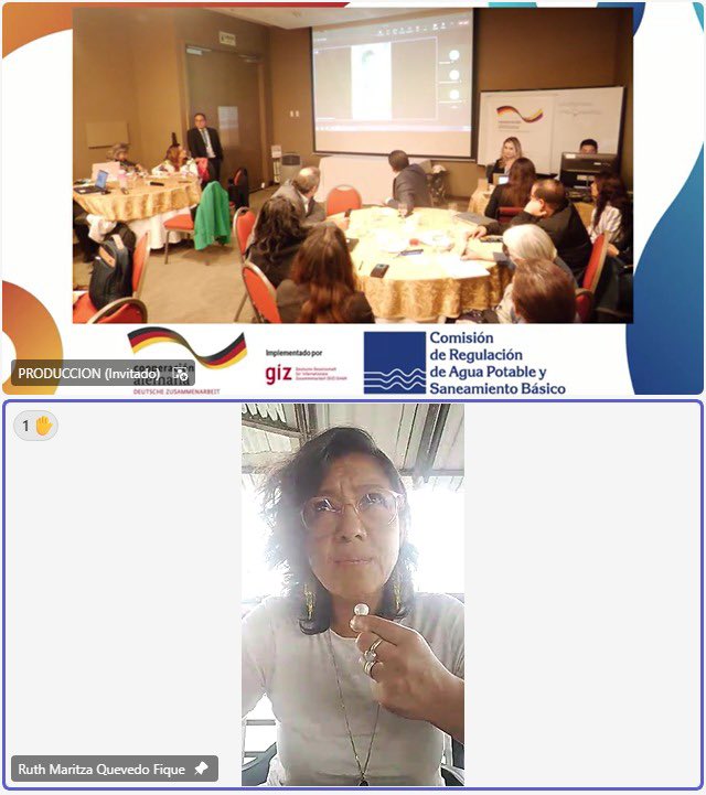 cracolombia's tweet photo. #AlCierre @RuthQuevedoF Directora de @cracolombia agradeció activa participación en las mesas de trabajo y reiteró el compromiso del gobierno nacional en dar respuesta a los requerimientos del
cambio climático, el ordenamiento del territorio al rededor del agua y economía popular https://t.co/2irrH8PQil