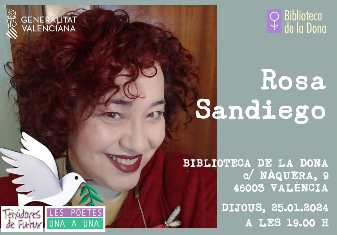 gva_Bibdeladona's tweet photo. Llegim i sentim els poemes de @rosa_sandiego #TeixidoresdeFutur https://t.co/qi7526VP8H