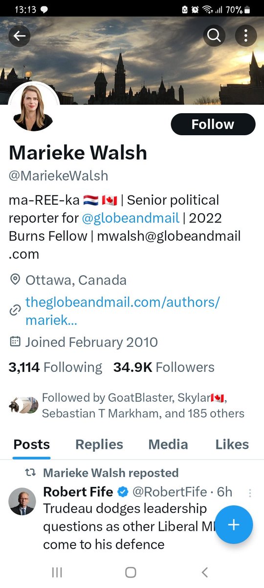 Rusty1_1's tweet image. @MariekeWalsh 
Blindingly white #MapleMAGAt
Marieke Walsh 
was screaming questions at Liberal MP's today. Showing her Conservative bias and support, for Tucker Carlson, at people she is not as smart as and who do their jobs much, much better than her.x.com/MariekeWalsh?t…