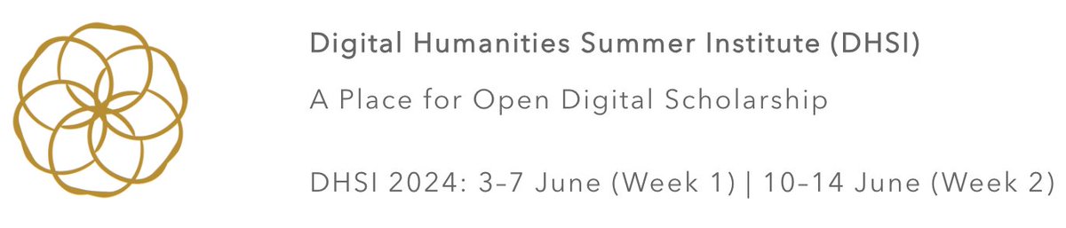 ETCL (@etclatuvic) on Twitter photo There are still some <a href="/DHInstitute/">DH Summer Institute</a> tuition scholarship spots available in some courses for #DHSI24. Hurry up and apply before the deadline of 14 February.
Application details: dhsi.org/scholarships-bโฆ
Course descriptions: dhsi.org/on-campus-courโฆ There are still some <a href="/DHInstitute/">DH Summer Institute</a> tuition scholarship spots available in some courses for #DHSI24. Hurry up and apply before the deadline of 14 February.
Application details: dhsi.org/scholarships-bโฆ
Course descriptions: dhsi.org/on-campus-courโฆ