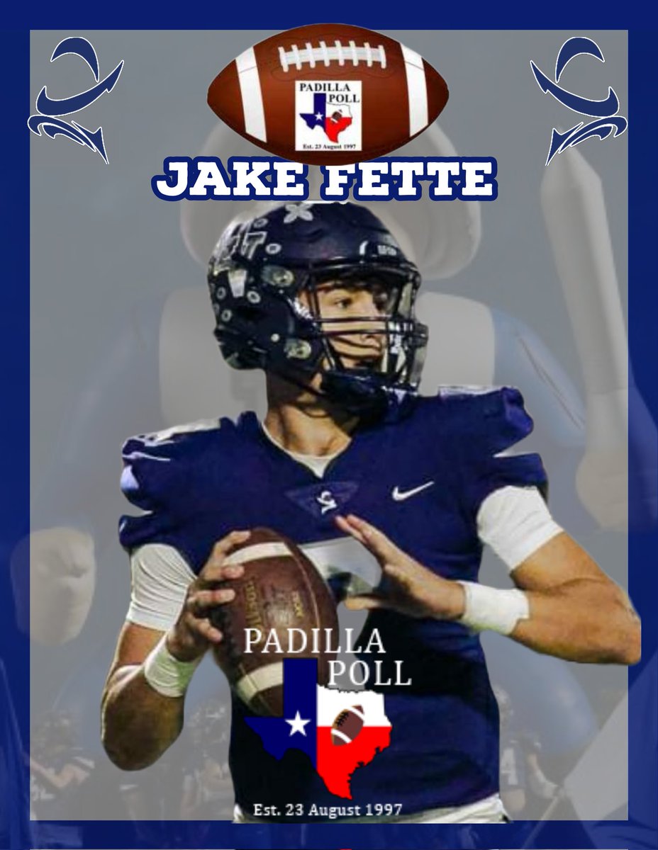 Congratulations to our very own Jake Fette for being selected to the the 2023 Padilla Poll Coaches All State team- 5A DIV1 second team offense! OFOD! @ContrerasDVOFOD @padillapoll @padilla_poll