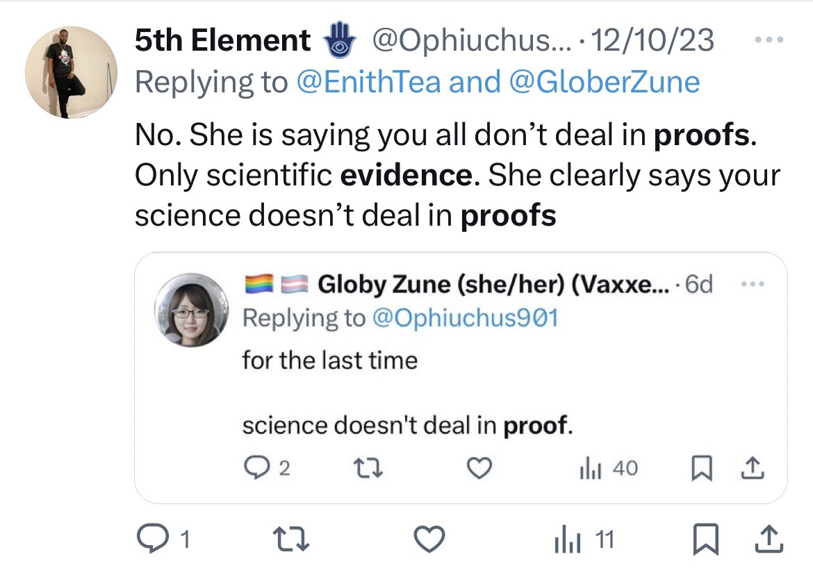 Ophiuchus901's tweet photo. @PeterCiszewski You know how many globers you just debunked?? 🤣🤣🤣🤣 #Globefail
My signature phrase I’ll say it once more
“Nice Self Debunk”
Now you can’t use science to explain anything or else it’s evidence again 🤡 https://t.co/tiHDTjUsz5