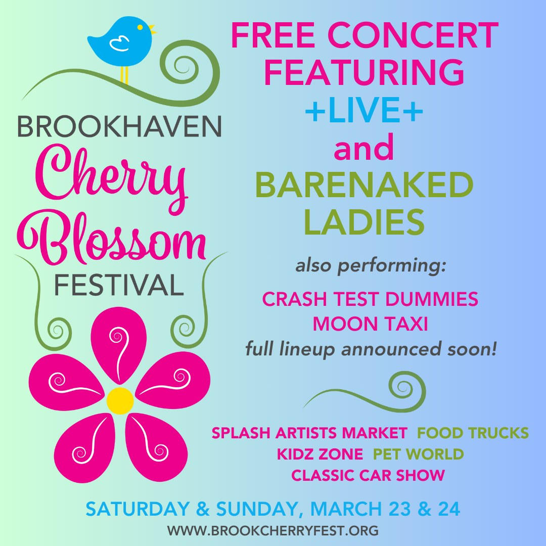 Crash Test Dummies will be performing a free show at the Brookhaven Cherry Blossom Festival in Brookhaven, Georgia on Sunday, March 24th.