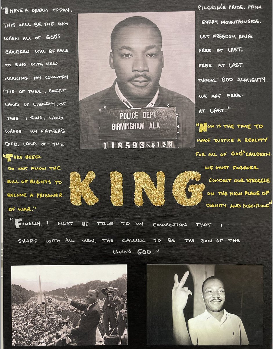 #mlkday2024 #Art #BlackHistory This is my example for students, knowledge is POWER #WeThePeople @puhsd @PerrisLakeHigh @HeritageHSPats