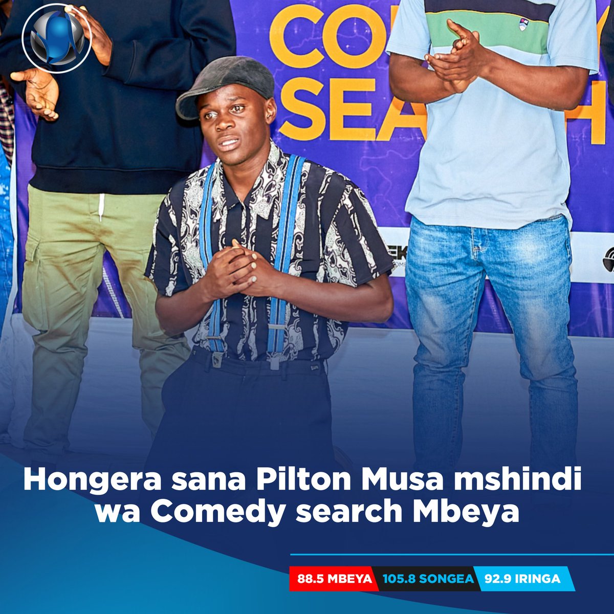 Baada ya kusababisha Comedy Search Mbeya, akapatikana mkali wao #Piltonmusa, #Cloudsmediagroup na washkaji zetu @ChekaTu_ tunakutakia kila la kheri katika ulimwengu wa vichekesho ambao umefunguliwa leo.