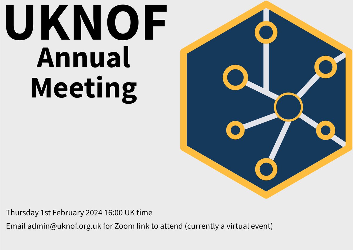 The UKNOF Annual Meeting will take place on Thursday 1st February at 16:00 UK time.  There will be reports from the committees, a final update from UKIF Ltd and presentation from a candidate successor (or multiple if there are). Pre-registration is required as on-line.