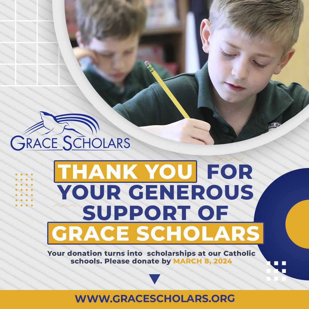 GRACEScholars's tweet photo. Donate Today! Your donation turns into scholarships for our Catholic Schools! https://t.co/4JTmNie7r9