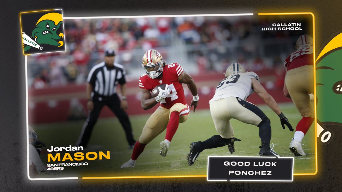 Good Luck to @GHSWaveFootball Alumnus @jpmason27 and the @49ers this weekend in the @NFL NFC Championship Game. #FTTB