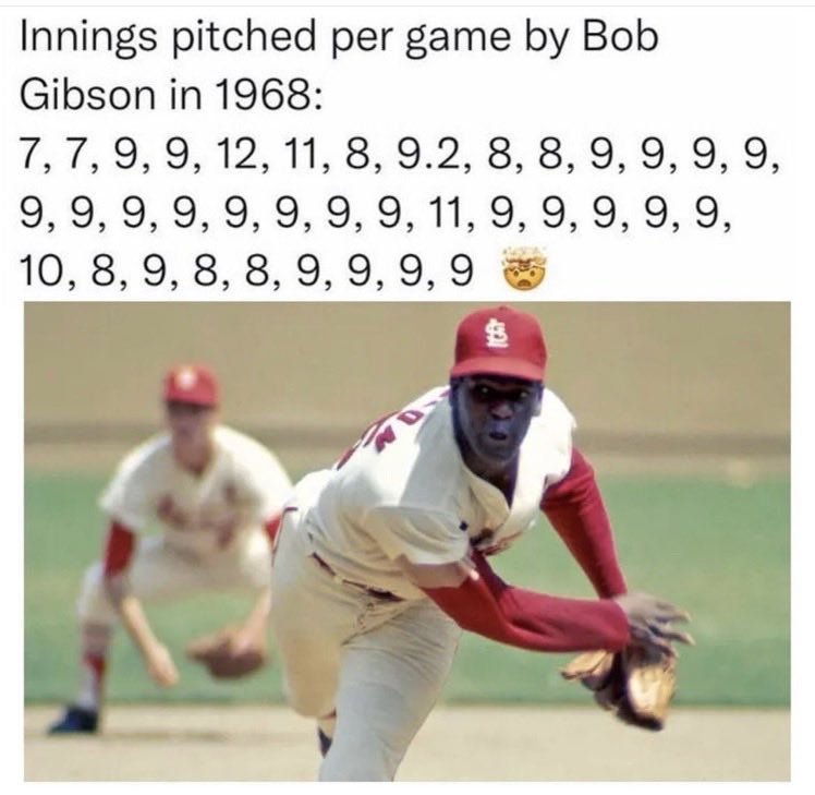 I’m pretty sure you will never see anything like this again! #MLB #BaseballStats #Cardinals #GreatPitcher #HOF