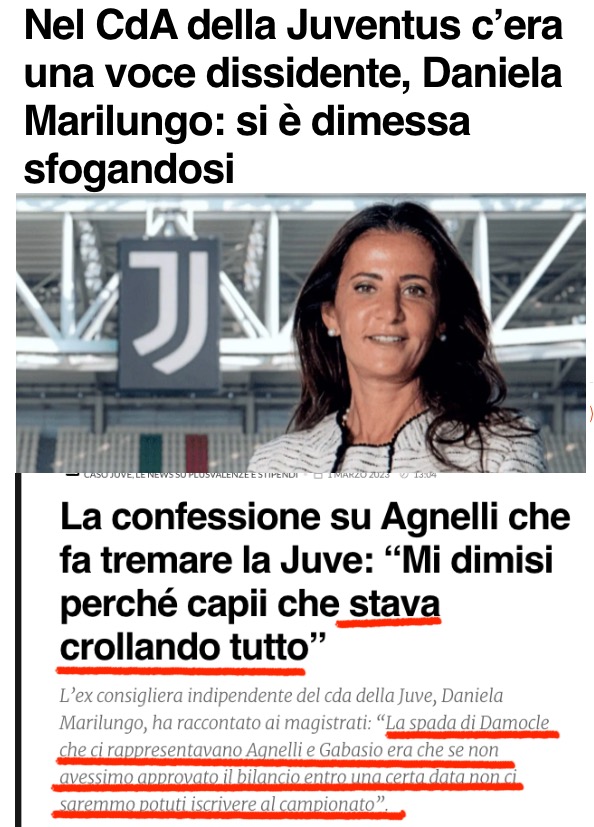 che fine ha fatto la marchigiana Daniela Marilungo che alzò la voce nel CDA gobbo a cui è stato impedito di operare senza supercazzolamenti Consob o correzioni a penna di fatture? Pare che sia nello stesso posto in cui viene custodito l'audio del Var orsato&pjanic