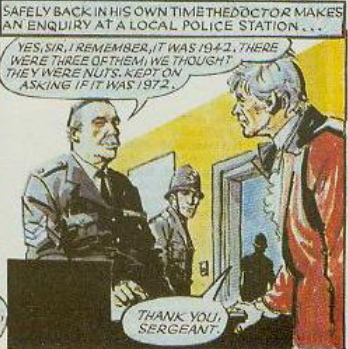 DWUDatabase's tweet image. This is a fairly logical, coherent story which made use of time travel as a plot device. It is objectively much better than the TV Comics in both story and art, and yet at 8 episodes I can't seem to muster any real enthusiasm for it #DoctorWho #Timebenders