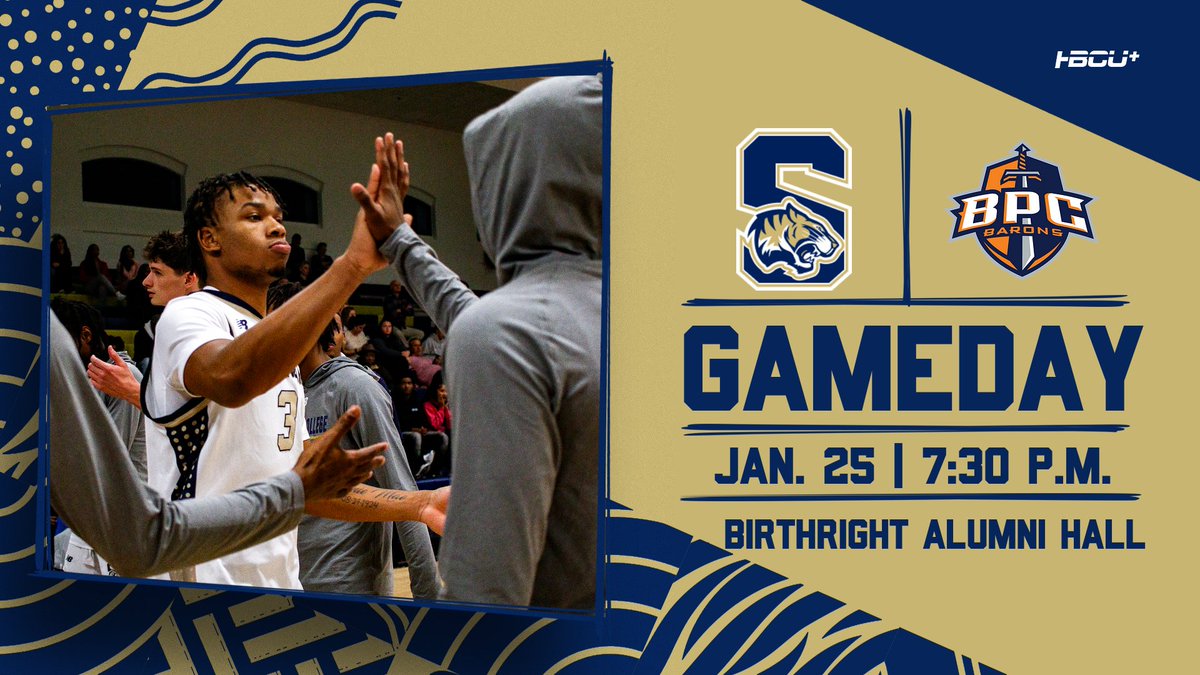Stillman Tigers Athletics (@gostillman) on Twitter photo πππ'π π½πΌπππππ½πΌππ
<a href="/StillmanCollege/">Stillman College</a> returns home tonight as it begins a 3-game <a href="/SSACsports/">Southern States</a> game home stand over 5 days.
ποΈThurs., Jan. 25
π’7:30 p.m.
πBirthright Alumni Hall
π@BPCathletics
ποΈ$15 at door
πΊ<a href="/HBCU_Plus/">HBCU+</a>
watch.hbcu-plus.com
πtinyurl.com/esfz7fyv πππ'π π½πΌπππππ½πΌππ
<a href="/StillmanCollege/">Stillman College</a> returns home tonight as it begins a 3-game <a href="/SSACsports/">Southern States</a> game home stand over 5 days.
ποΈThurs., Jan. 25
π’7:30 p.m.
πBirthright Alumni Hall
π@BPCathletics
ποΈ$15 at door
πΊ<a href="/HBCU_Plus/">HBCU+</a>
watch.hbcu-plus.com
πtinyurl.com/esfz7fyv