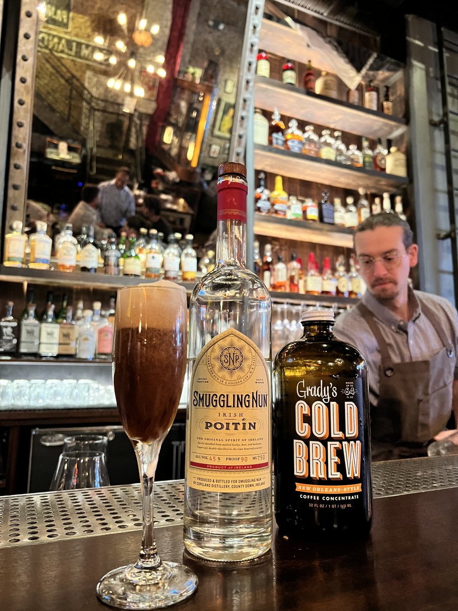 #SmugNun is celebrating National Irish Coffee Day! Stop in at the fabulous Ragtrader NYC (5th & W 36th) to try an Irish coffee made with Smuggling Nun Irish Poitín. It’s a kick in a glass!! YUM!

#belfastcoffee #ragtrader #nyc #smugglingnun #irishpoitín #drinkresponsibly