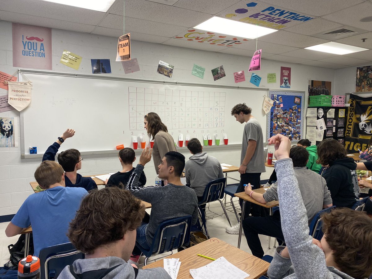 Connieteach's tweet image. Connect Four in Algebra II and a break out box in Honors Biology. Thankful for educators who find ways to make learning fun and engaging for our students! #FHSDLearns @FHCPrincipal