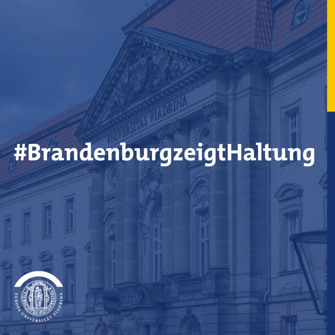 Brandenburg @zeigthaltung – das gilt auch für die #Viadrina. Deshalb unterstützt die Europa-Uni die gemeinsame Aktion für Demokratie und Zusammenhalt in #Brandenburg. Die Kampagne wird von Neues Potsdamer @Toleranzedikt koordiniert.👉 brandenburg-zeigt-haltung.de