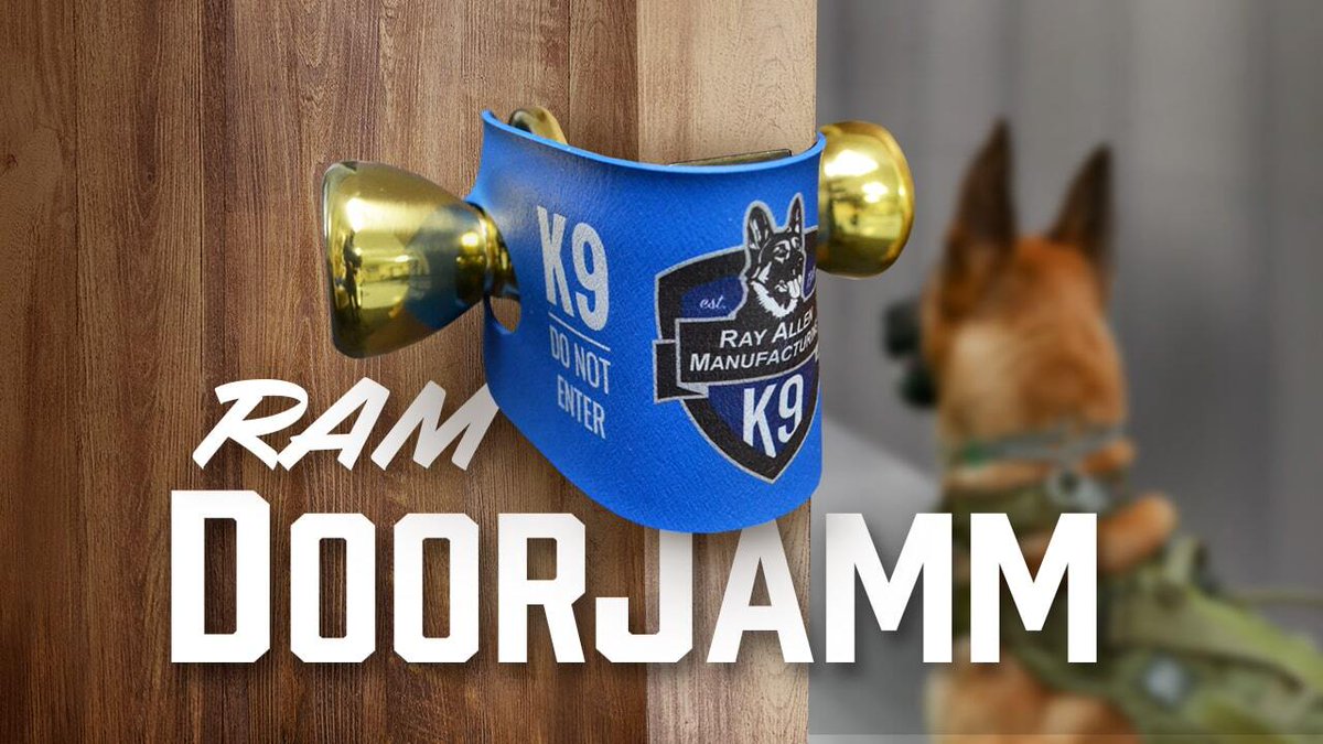 Shop Now: rayallen.com/ram-doorjamm/  

The RAM DoorJamm is an essential tool for any K9 officer, military K9 handler, or trainer that needs access to a building. It is intended to keep doorways accessible, while in the heat of action.

Learn More: rayallen.com/blog/working-d…