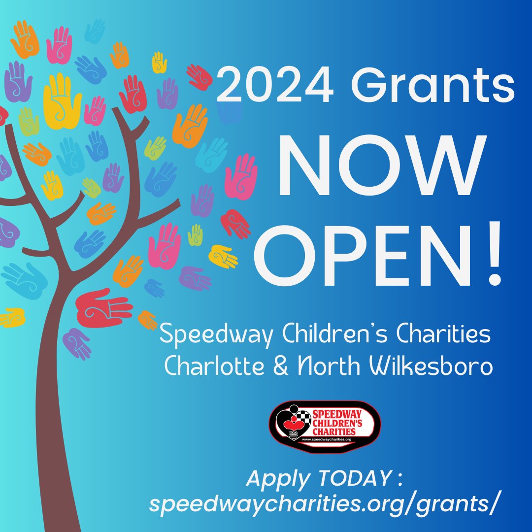 2024 is here, and we are ready to help more kids in need! ❤️ Our 2024 Grant Cycle is NOW OPEN at speedwaycharities.org/grants/ 👊 #kidswin // #kidswinnc // #grants