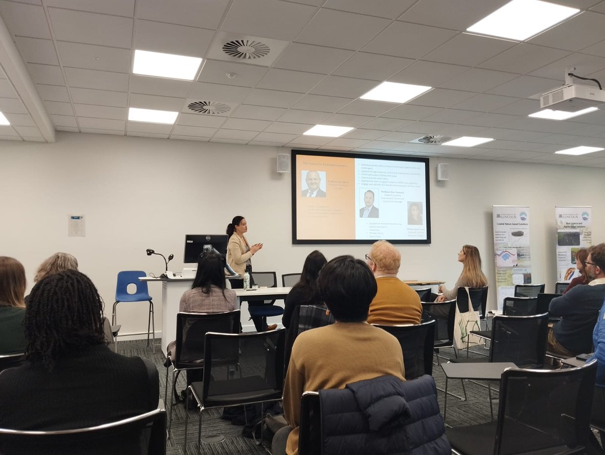 I was honoured to give a keynote today as part of the Women in Science symposium hosted by the Coasts and Catchment Research Group, <a href="/UoLGeography/">Lincoln Department of Geography</a>. Such a celebration of women in science, academia, research and education and nice to be back on my old stomping grounds. Thank you!