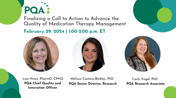 Join us on Thursday, February 29 from 1-2 pm ET for a PQA webinar on finalizing a Call to Action to Advance the Quality of #MTM.  us06web.zoom.us/webinar/regist…
