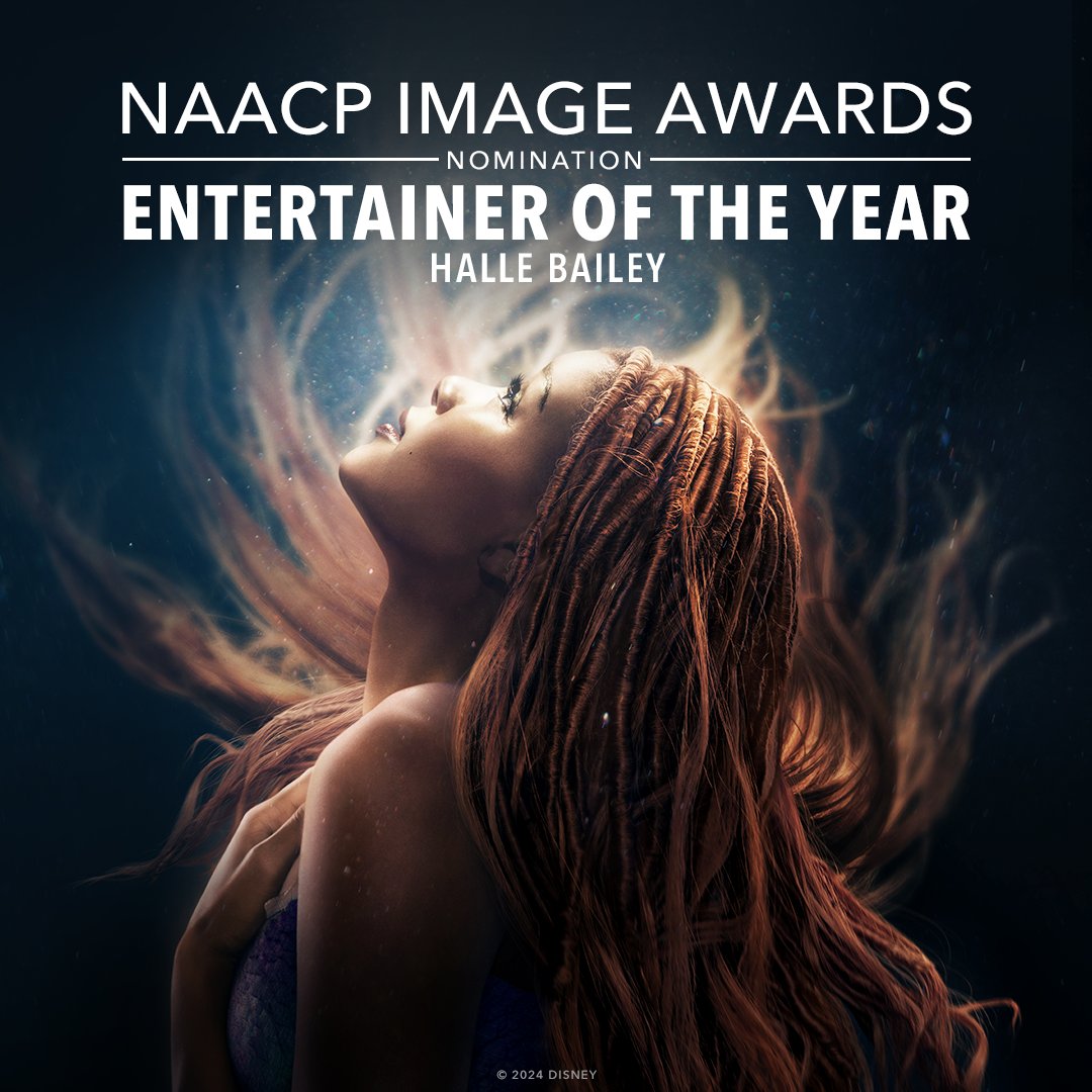 Congratulations to @HalleBailey for her NAACP Image Awards nomination for Entertainer of the Year. #NAACPImageAwards
