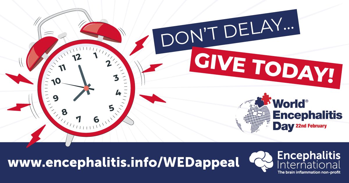 Encephalitis International aims to raise £40,000 towards providing training for medical professionals globally. Early recognition and treatment can prevent death and disability from encephalitis.

Today, we are asking you to consider making a donation.

bit.ly/3SfynDa