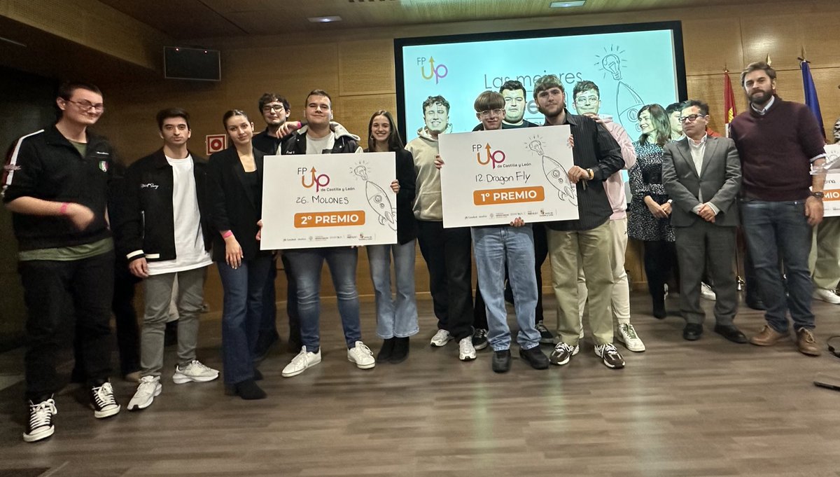🎊GANADORES DE #FPUPCyL🥳

🥇DragonFly
🥈Molones
🥉Luz Nómada
🥉CIF Medina

🎉¡Felicidades ganadores/as! Y enhorabuena a tod@s los que habéis llegado hasta el final 💪🏼

Gracias <a href="/FundacionEFCL/">Fundación Empresa Familiar de Castilla y León</a> <a href="/EFCyL/">Empresa Familiar CyL</a> <a href="/CABK_Dualiza/">CaixaBank Dualiza</a> <a href="/diverxiamlg/">Diverxia Consulting</a> <a href="/jcyl/">Junta de Castilla y León</a>