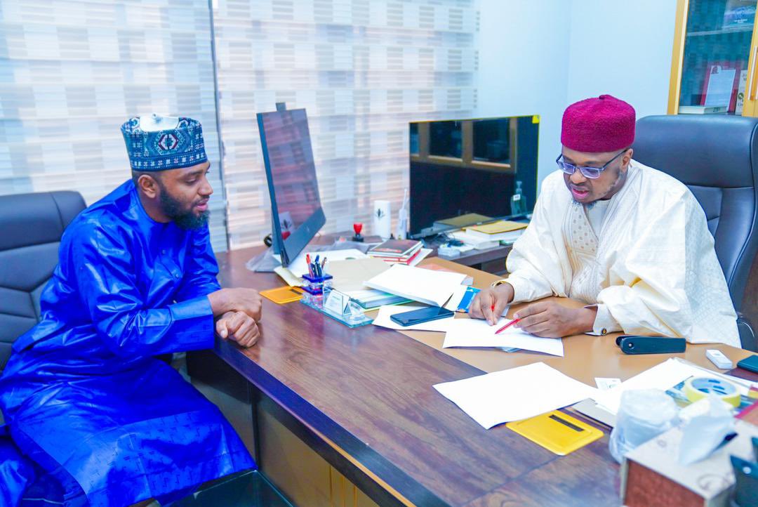 TheIconicUni's tweet photo. The Vice Chancellor, @SabehShadi , met with the former Minister of Communications and Digital Economy, @ProfIsaPantami . They discussed potential positive partnerships, leading to Pantami's appointment as a visiting Professor to Iconic Open University, where He is set to be the https://t.co/10fL4EEKWN