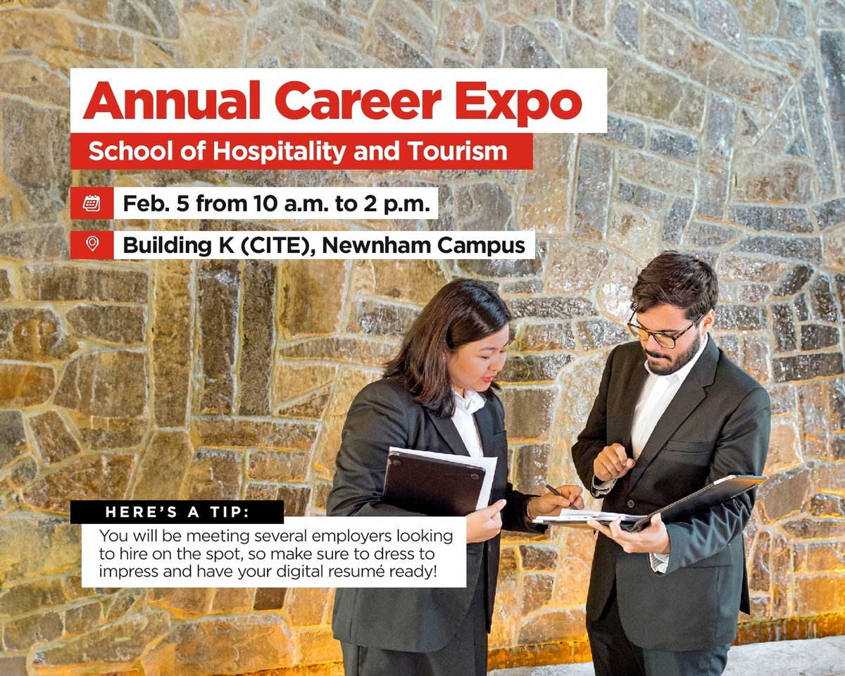 SenecaBusiness's tweet photo. HAPPENING ONE WEEK FROM THIS MONDAY!
Details: Opportunity for students to meet face-to-face with industry partners in tourism, hospitality and aviation to jumpstart their careers
REGISTRATION LINK:
https://t.co/XvG07A08sm
#SenecaSoHT x #SenecaBusiness https://t.co/XAShorTo6B