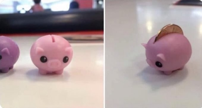 por fin una hucha hecha a medida para el tamaño de mi economía