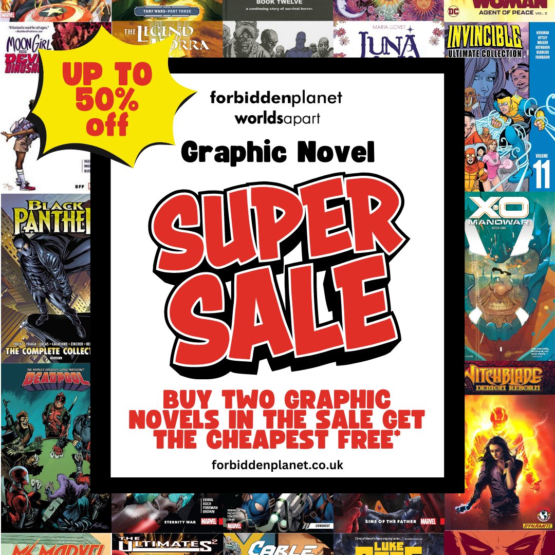 🔥 Dive into a world of imagination with our Buy One Get One Free offer on all Sale Graphic Novels, including Sale Manga! 🛒 Don't wait, this deal won't last long! Hurry up and grab your favourites before they're gone! 👀 #graphicnovelsale #supersale #comicsale #buyonegetonefree