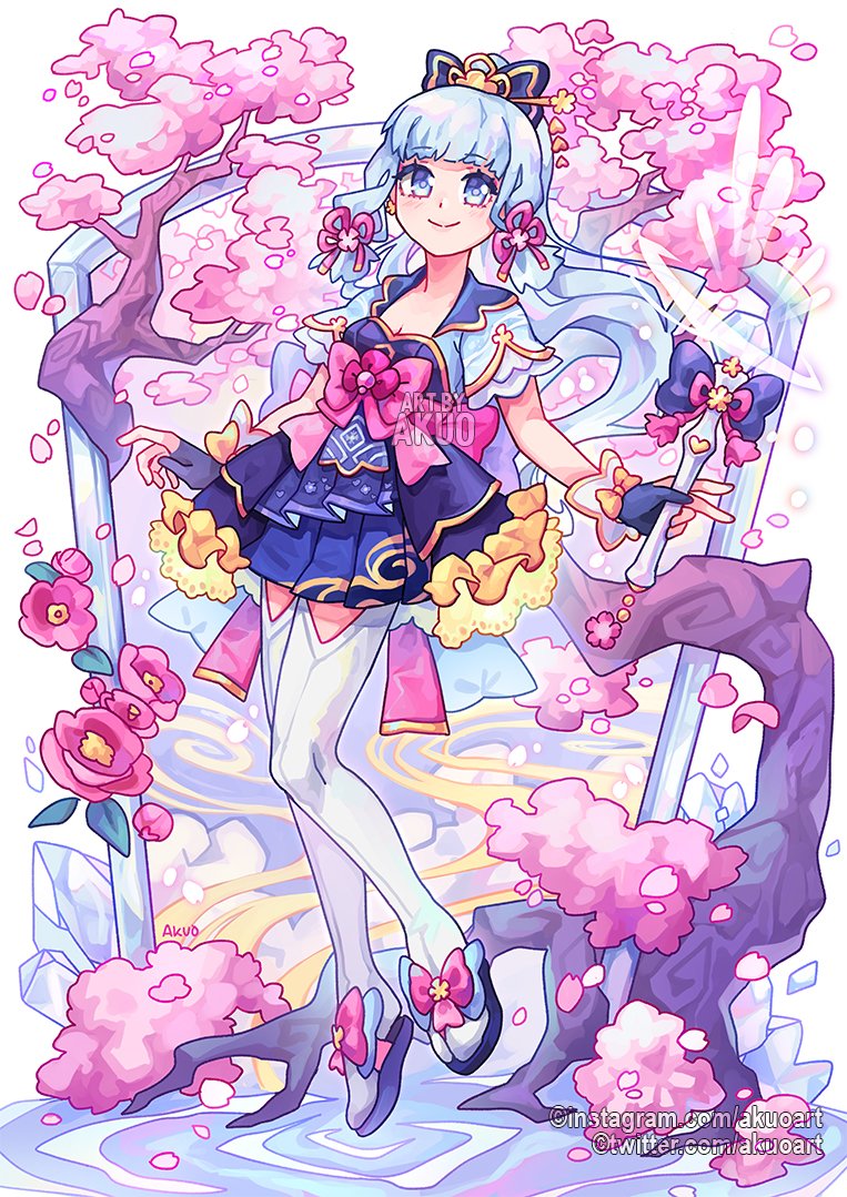 神里绫华 「Genshin Impact Magical Girl AU Blooming 」|🪸Magical Akuo🪸 ST0RE OPEN!のイラスト