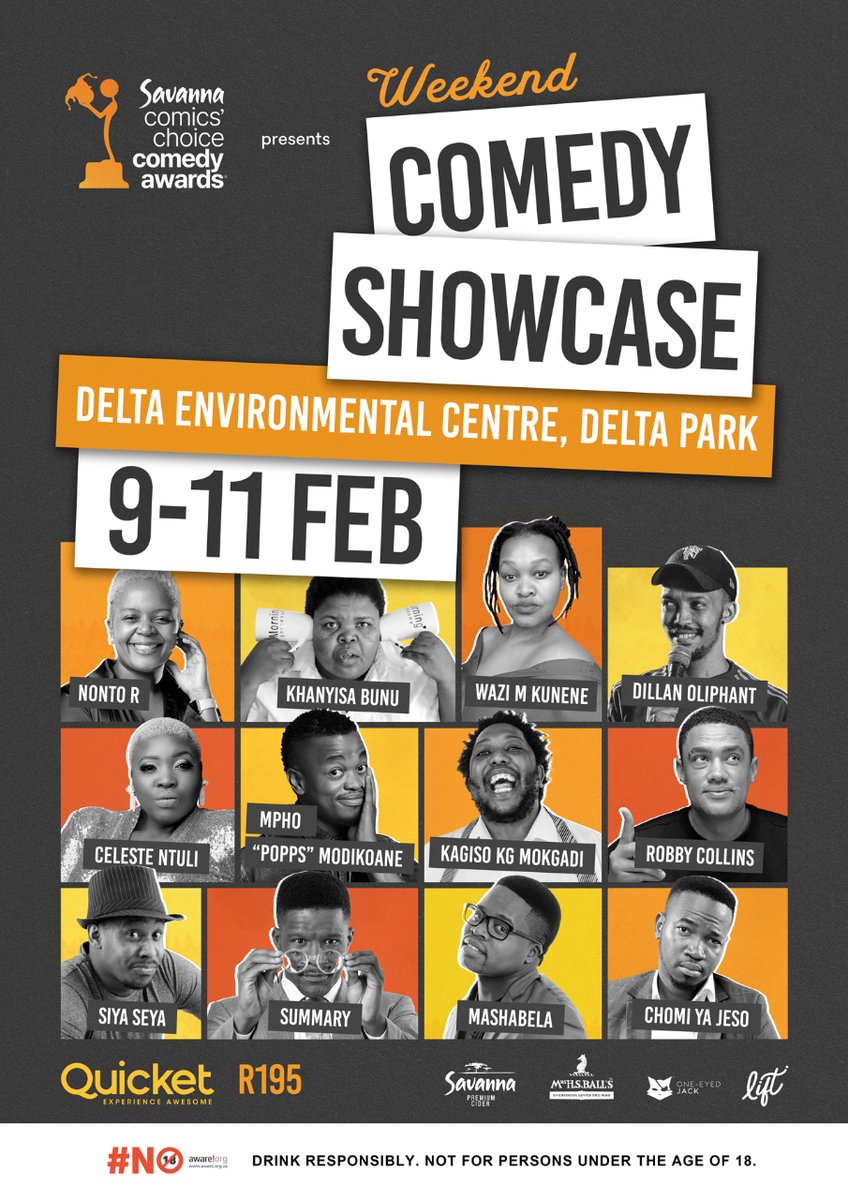 This Feb, we're bringing a hot new Weekend Comedy Showcase to Joburg! Featuring all your comedy faves, with @savannacider and Mrs. Balls Chutney it's a winners lap like no other! Tap the link below to snag your tickets! shorturl.at/jAJU9 #SavannaCCA #comedy #teamoej