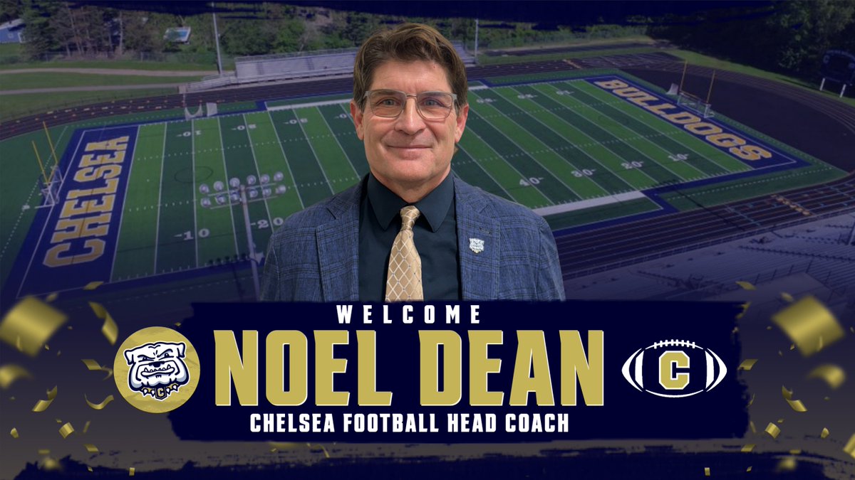 We are excited to announce Noel Dean as the next Head Football Coach of the Chelsea Bulldogs. Dean is just the 6th person to hold this position since 1966.  Welcome to Chelsea Coach Dean! #ForTheC🐾