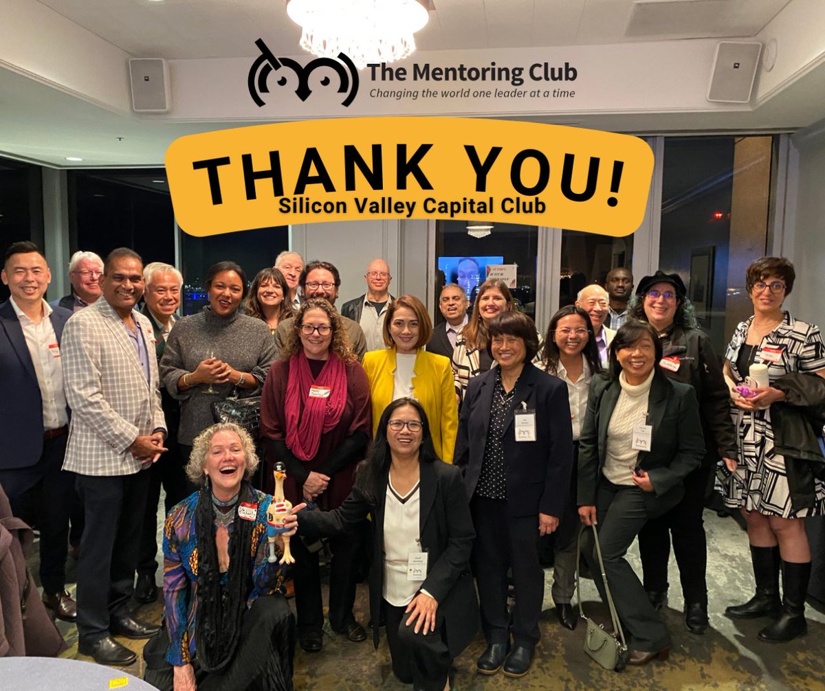We were honored to have our non-profit organization, The Mentoring Club, featured at yesterday's Silicon Valley Capital Club Cocktails for a Cause event!💙💛 Thank you very much to the Capital Club members as well as our own community for your support. 🤗