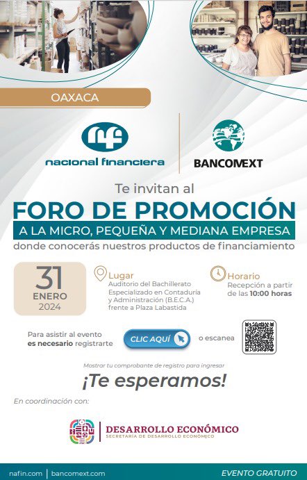 RaulRuizRobles's tweet photo. En coordinación con @NafinOficial - @Bancomext realizaremos el foro de promoción a la #Mypime acercando los productos financieros que el @GobiernoMX ofrece contribuyendo a evitar la desinformación, intermediarismo y estafas, regístrate aquí:https://t.co/QLsUZ1kdZV https://t.co/plStdqw27y