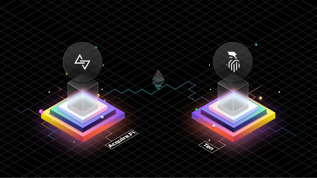 Big News👐! Ten and @Acquire_Fi are joining forces! With Ten's cutting-edge Layer 2 Encryption, AcquireFi plans to offer its users, Ultra-secure & confidential transactions, confidential digital asset transfers, private ownership & enhanced user data protection. Excited to…