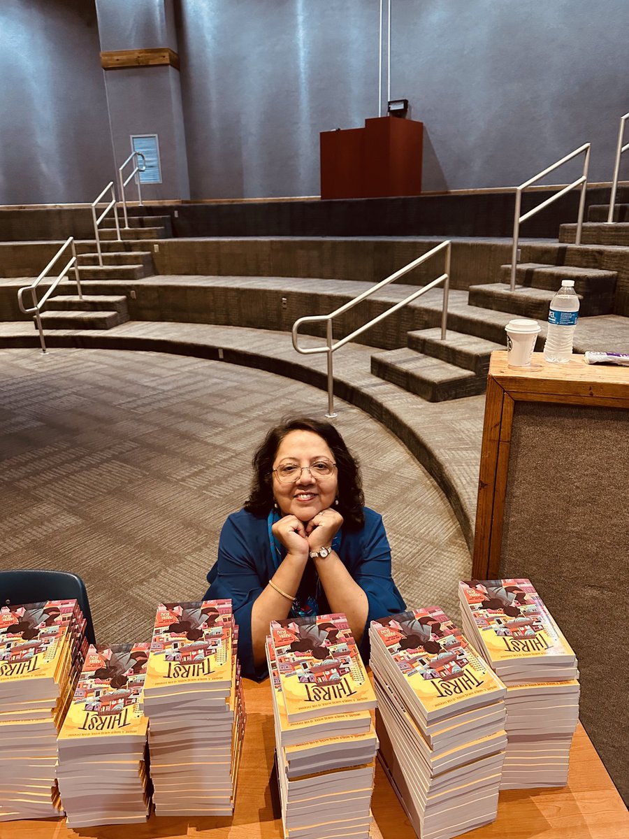 I spent the morning with librarians from 9 school districts in the greater Houston area. Lucky me!! Thank you ⁦@BlueWillowBooks⁩ for inviting me and thank you librarians for being a fabulous audience. #bestDay #Thirst