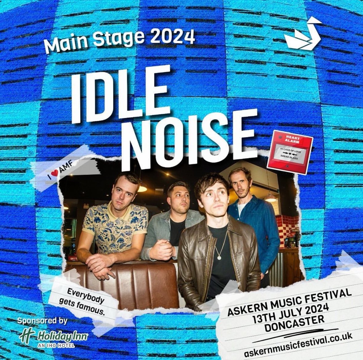 ASKERN FESTIVAL • MAIN STAGE Absolutely honoured to have been invited to join Billy Ocean, Reverend & The Makers and The View on the main stage at this year's @AskernMF! We can't wait to see you there, come and be part of the noise! ⚡️