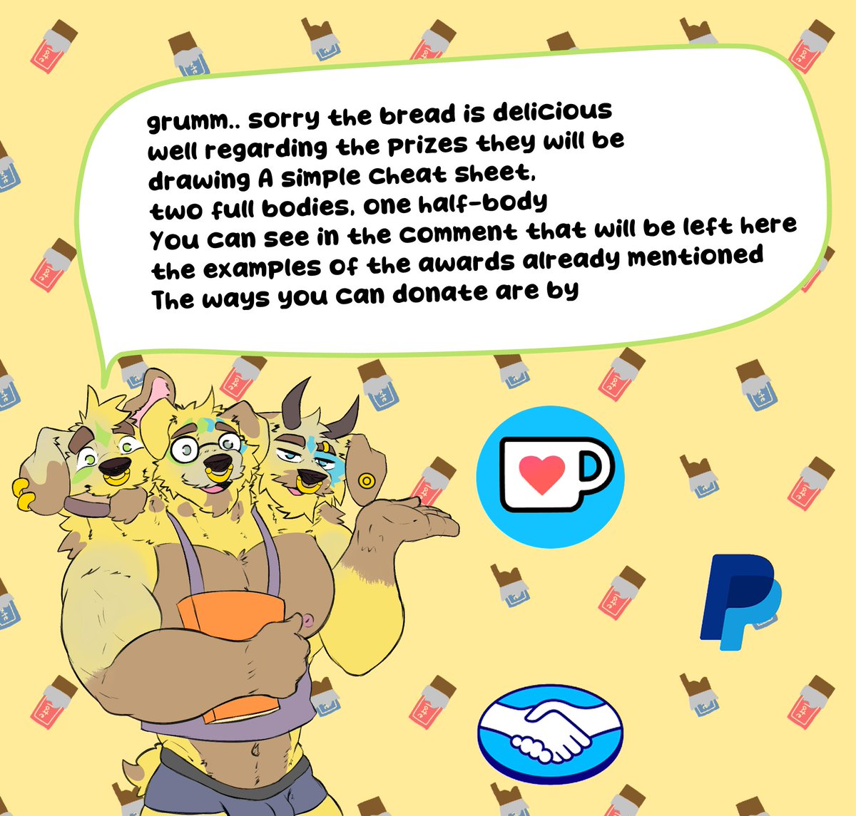 I will also be opening donations and small donors will be participating for great prizes.
#donations #furrycommunity #furryart