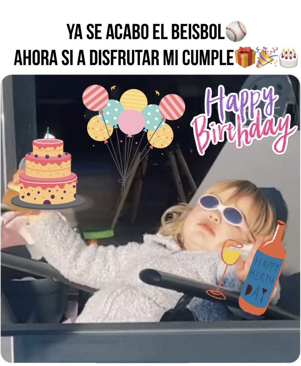 ViTroBal's tweet photo. Feliz cumpleaños a mi 🎊🎂🎉 nos vemos en octubre ⚾️ https://t.co/nQgWinFBDX