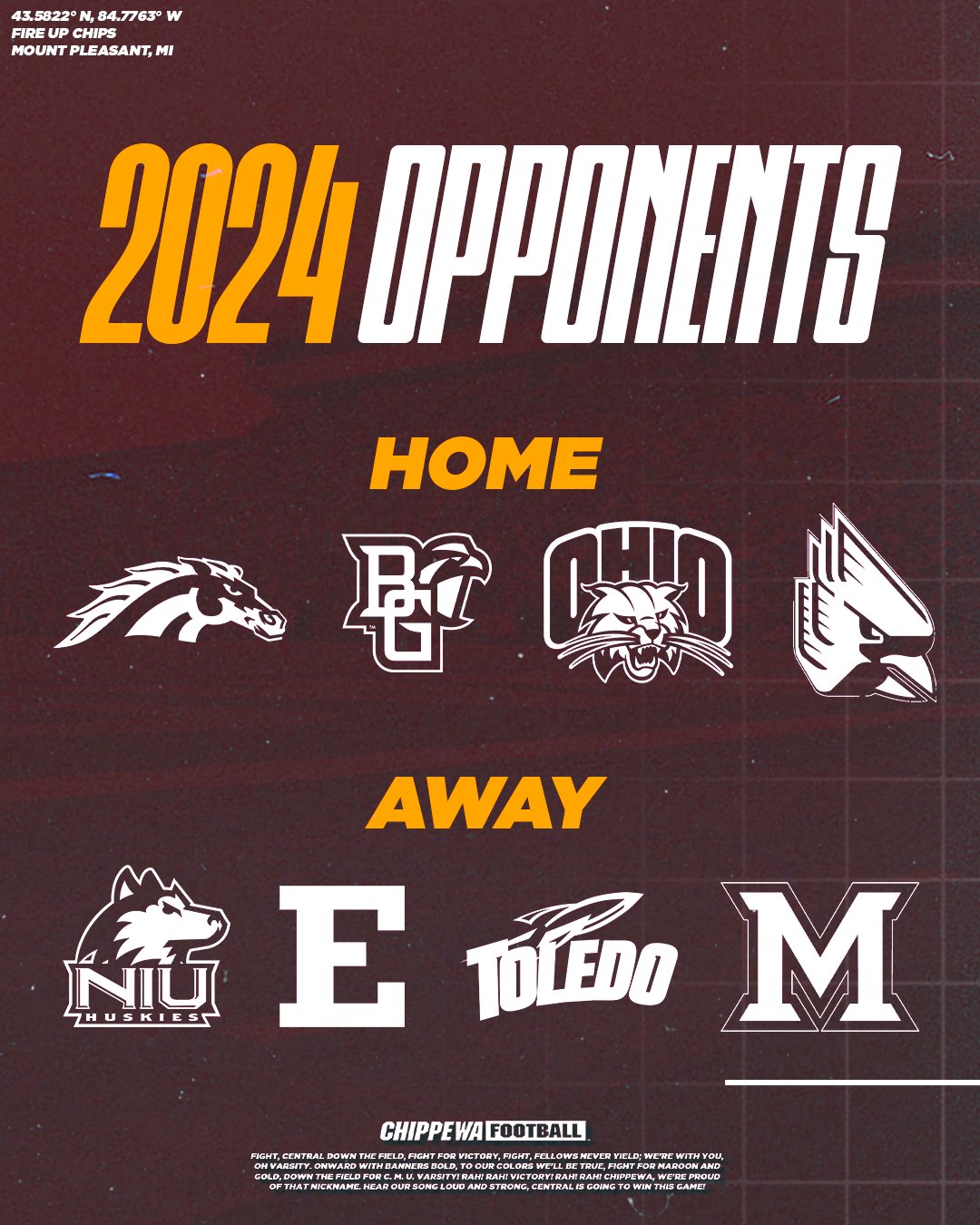 Cmu Football Schedule 2024 Release Silva Dulcinea