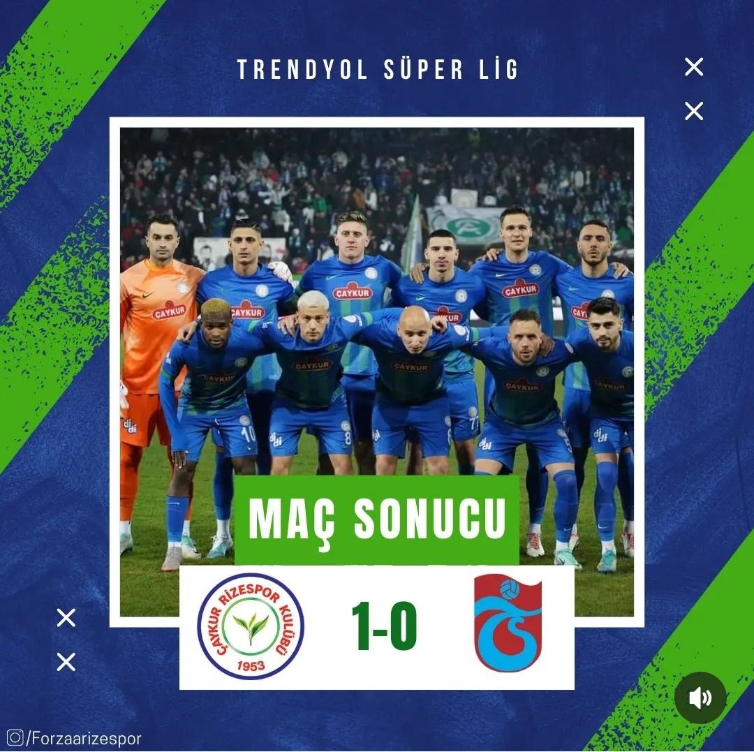 Tebrikler Takım <a href="/CRizesporAS/">Çaykur Rizespor</a> 👏👏👏