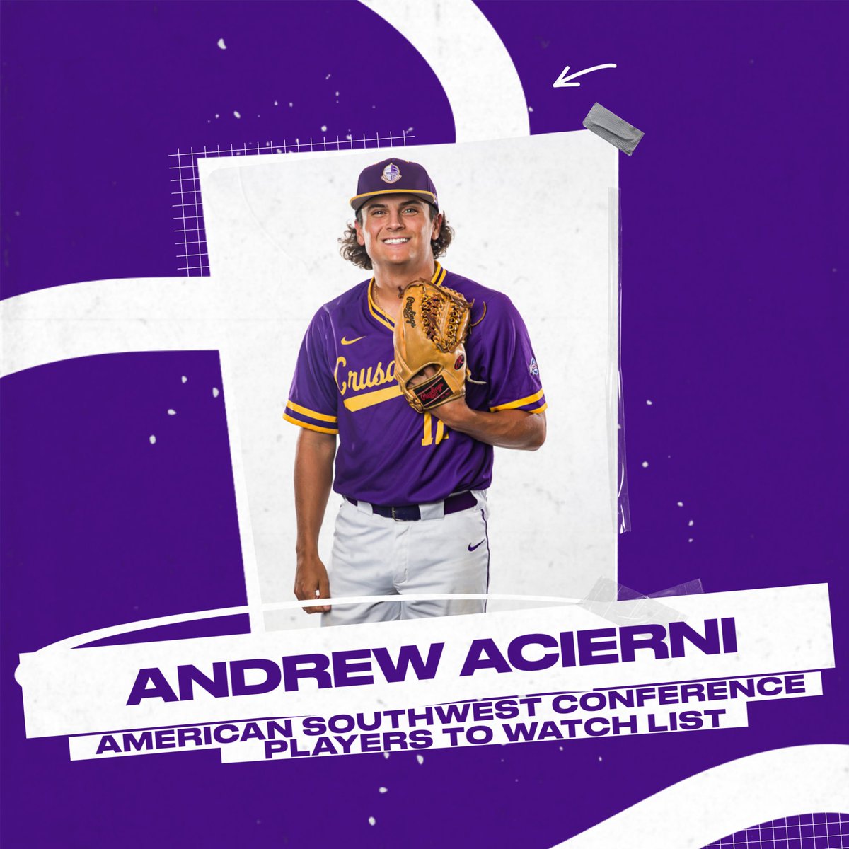 crubaseball's tweet photo. ⭐ASC PLAYERS TO WATCH LIST - @drewacierni ⭐

#gocru https://t.co/B2QH4P05A6