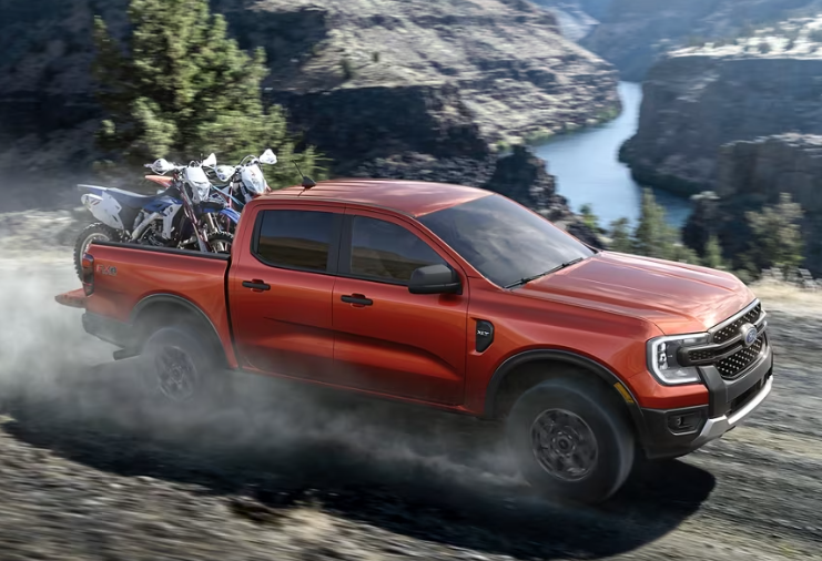 Ready for your next off-road adventure? The 2024 Ranger® is your ticket to action-packed exploration. With its rugged design, powerful 2.7L EcoBoost® V6 engine and available Fox™ Racing Shox, this truck can conquer any terrain.