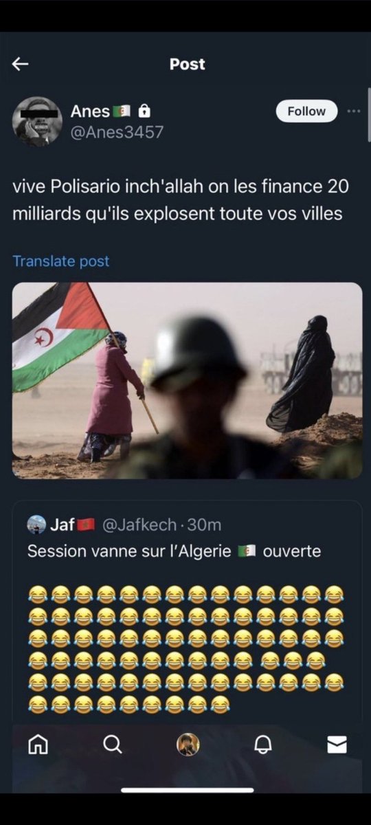 @aitys_ L #Algerie est responsable de la guerre et de la fitna
Les Marocains ont été exemplaires et fraternels jusqu'à présent
C'est fini
Seule l #Algérie est à blamer