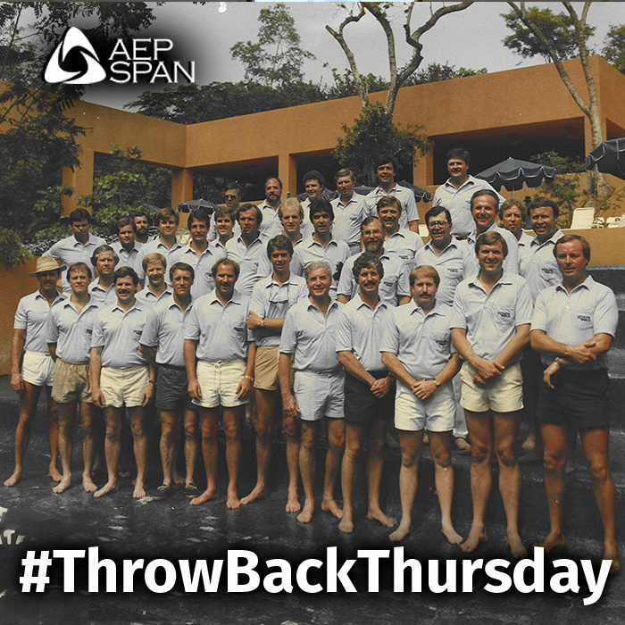 AEP_Span's tweet photo. Happy #ThrowBackThursday! Here's a #ThrowBack to 1984 when we were known as ASC Pacific. If you're interested in joining a team with longevity, check out our openings at https://t.co/P6ge4BcSy0
 #TBT #MetalRoofing #MetalSiding #Hiring https://t.co/zQOpPVx9Yr