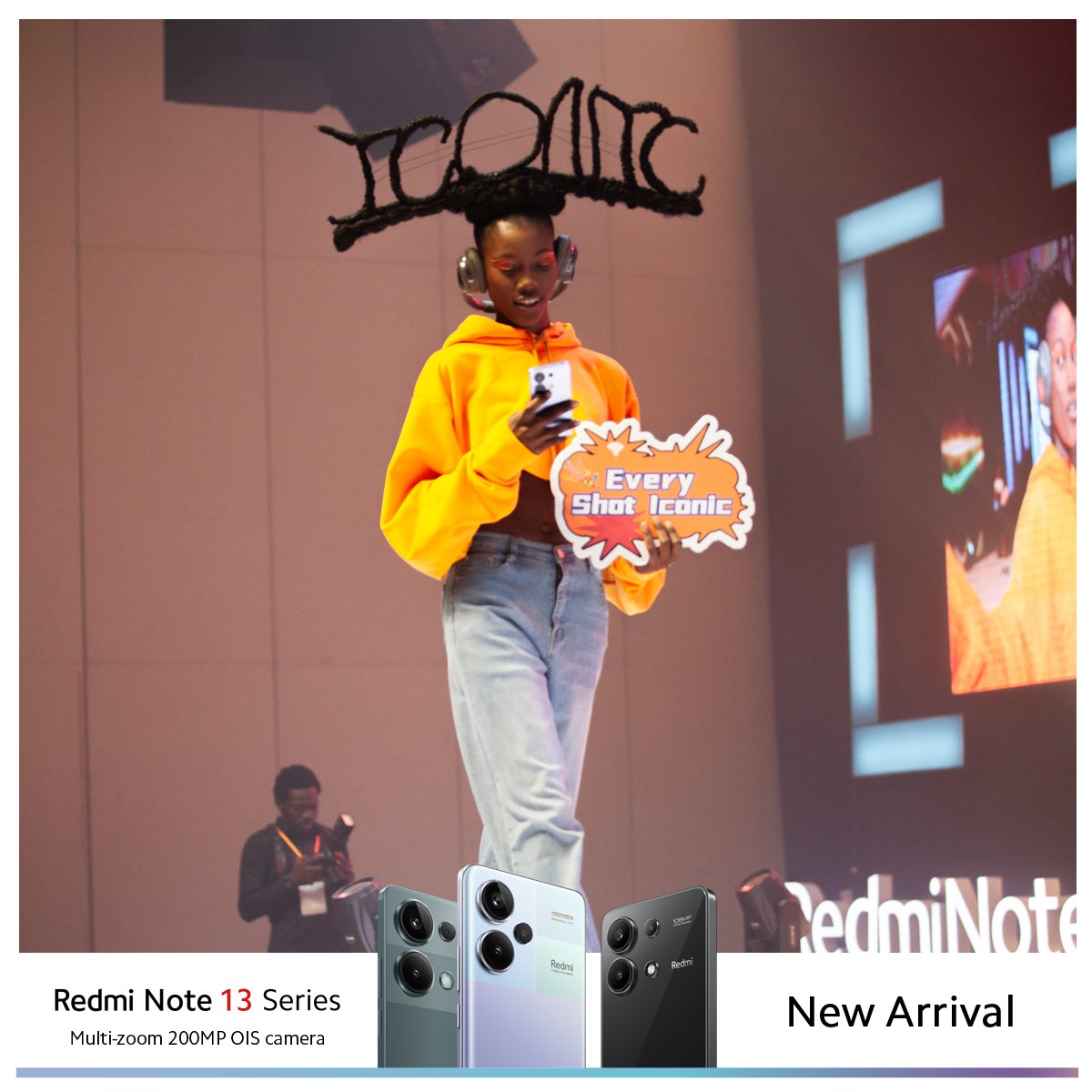 XiaomiNigeria's tweet photo. Unveiling versatility on the runway of innovation! 🚀✨ The Redmi Note 13 series launch showcased a spectrum of styles for every walk of life – from Gen Z trendsetters to corporate icons and sports enthusiasts. 

Every shot is truly iconic!

#Redminote13SeriesLaunch