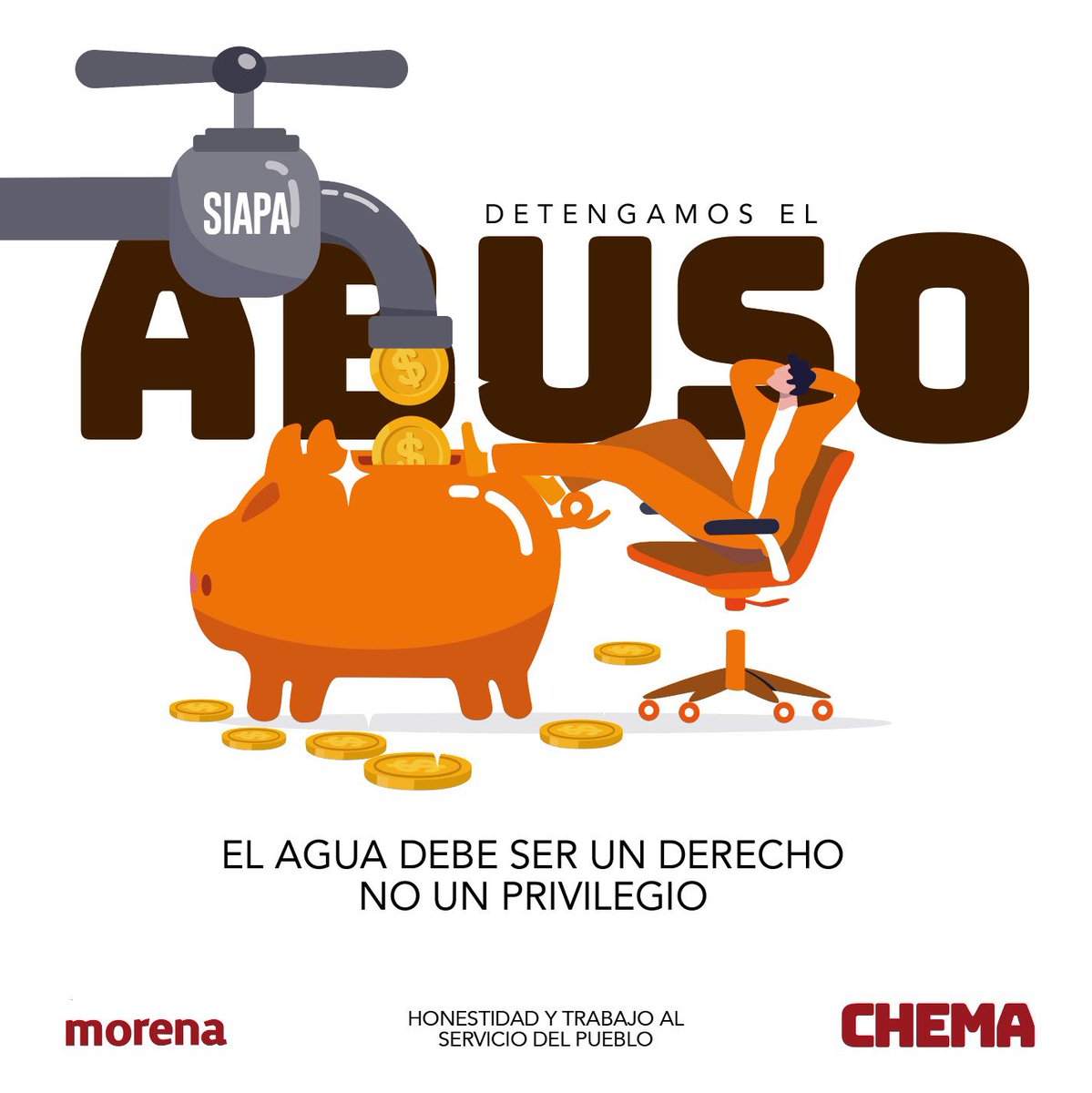 chemamtz_'s tweet image. Las y los Diputados de #Morena en Jalisco estamos #luCHando para detener el abuso y pésimo servicio de agua en la ciudad, el agua debe ser un derecho y no un privilegio, no dejemos que la corrupción y la falta de escrúpulos sigan haciendo daño a nuestras familias.