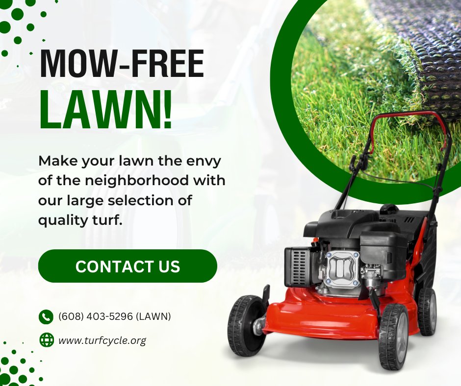 TurfCycle's tweet image. MOW-FREE LAWN - Give us a call to discuss your turf project details &amp;amp; let us help with quality used and new turf. We have a wide selection. #turfgrass #syntheticgrass #fakegrass #mowfreelawn #nomowing #LowMaintenanceLawn